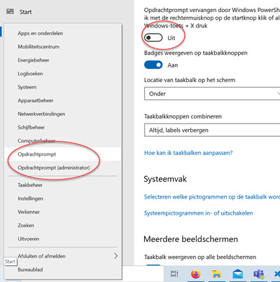 Power Users Menu Command Prompt